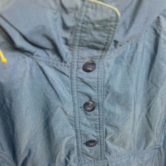 Columbia Medium Blue Pullover Hoodie Windbreaker Light Jacket Front Pocket Sz L - Picture 6 of 7
